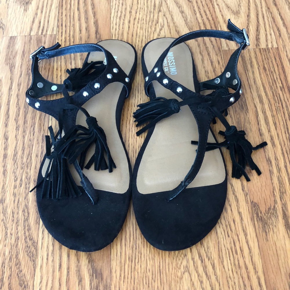 Black tassel sandals BUNDLE 3/$20